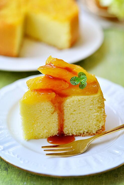 菠萝翻转蛋糕的制作方法 菜谱宝