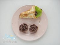 豆沙玫瑰吐司卷的做法步骤4