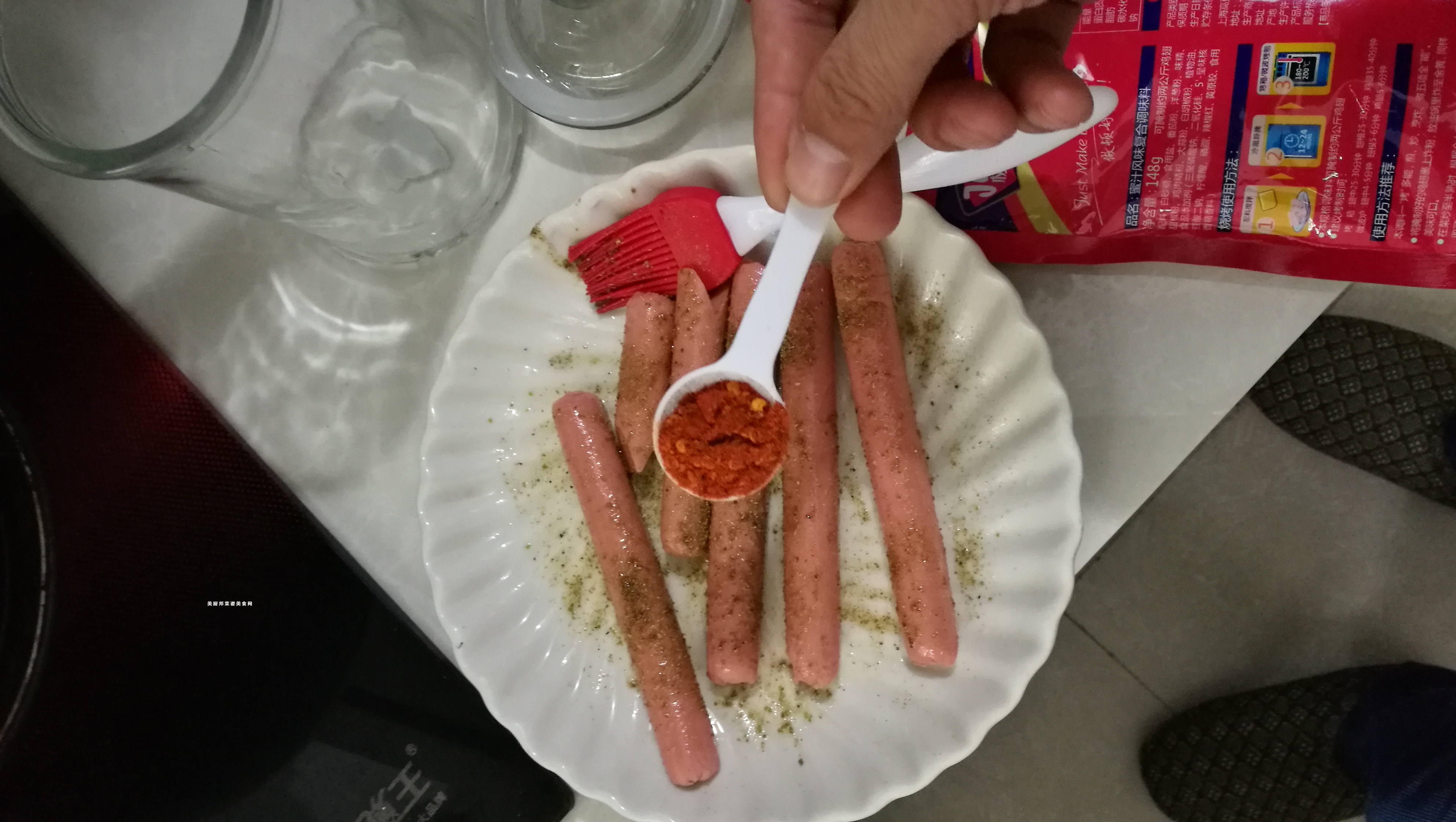 火腿肠烤箱版的做法 步骤6