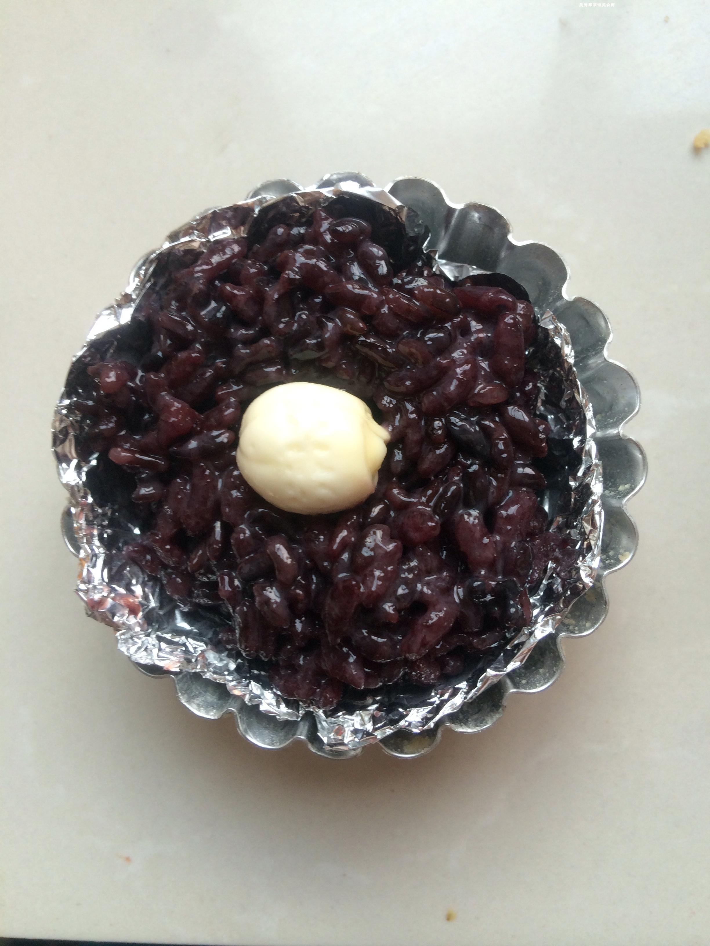 港式点心黑米糕的做法 步骤4