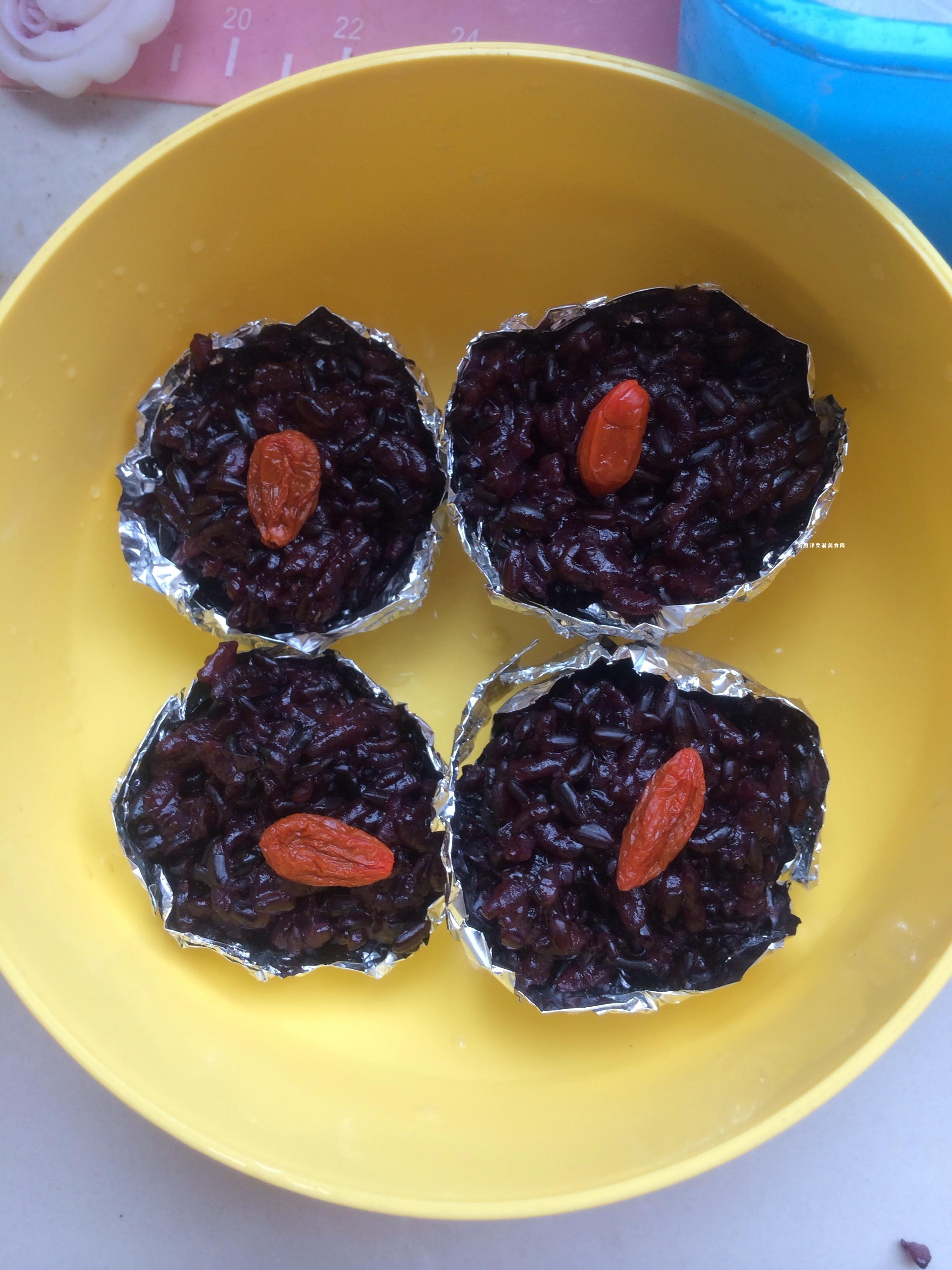 港式点心黑米糕的做法 步骤5