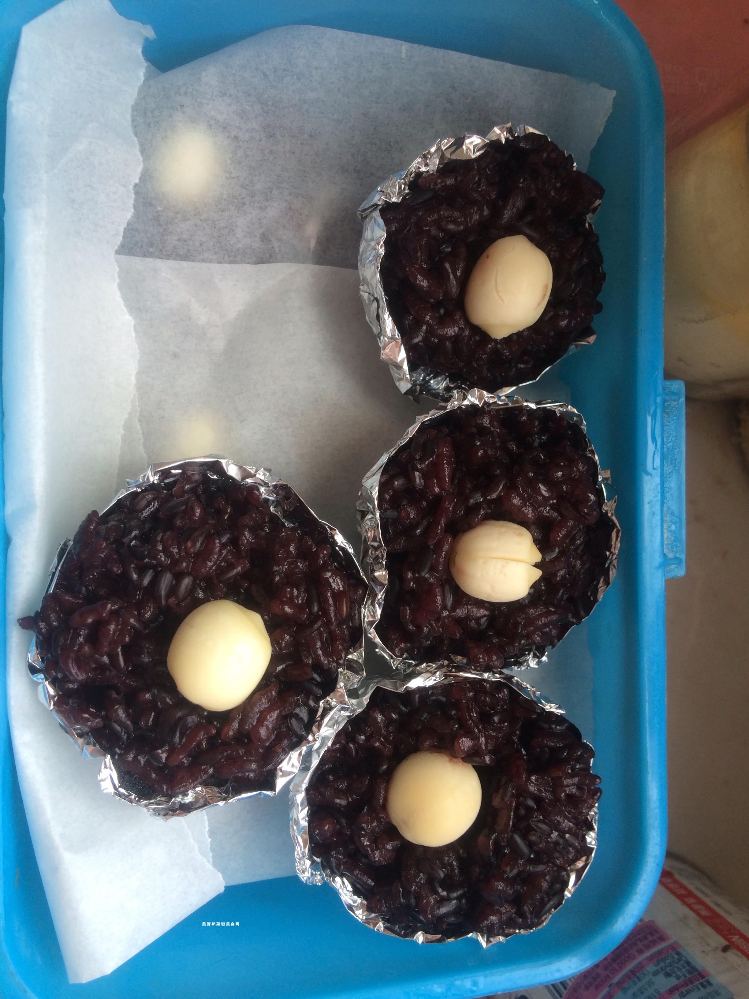 港式点心黑米糕的做法 步骤6